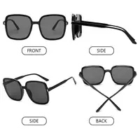 Respzed-Lunettes de soleil carrées vintage de luxe pour femmes, lunettes classiques pour femmes, UV400, grande monture 5