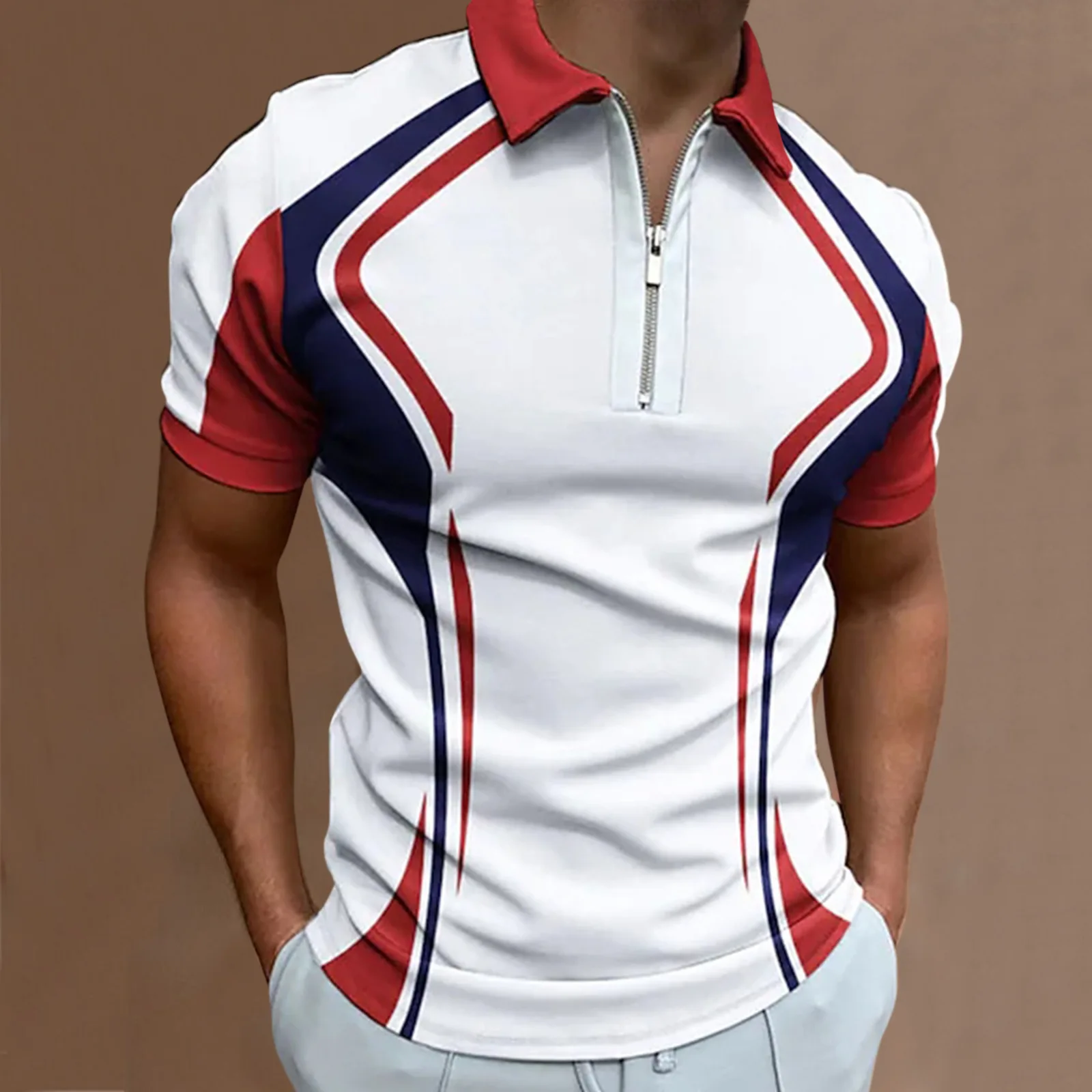 Рисунок 4 - Рубашка-поло мужская с цветочным принтом