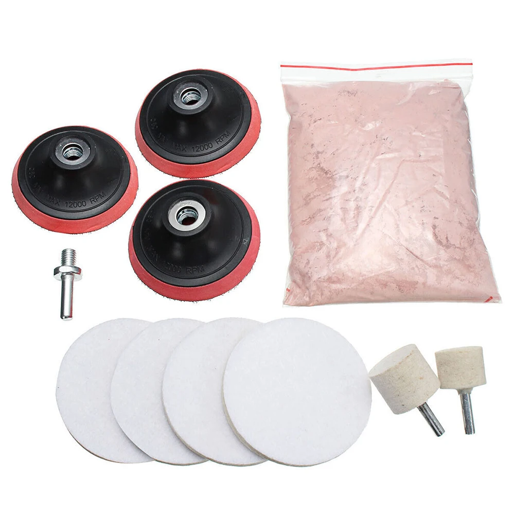 

Professional Results at Home 11PCS Deep Scratch Remover Car Glass Polishing Kit with Easy to Follow Instructions