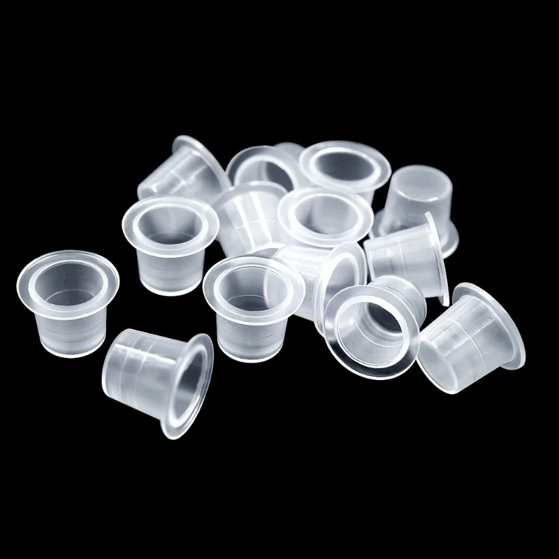 100pcs Disposable Tattoo Ink Cups Durable & Sanitary 10/13/15mm Sizes for Tattoo Machines Perfect for Professional Artists