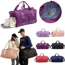 Colorful Gym Bag with Shoe Compartment Large Capacity Sport Swimming Bag Dry and Wet Separation for Men Women Travel Duffel Bag