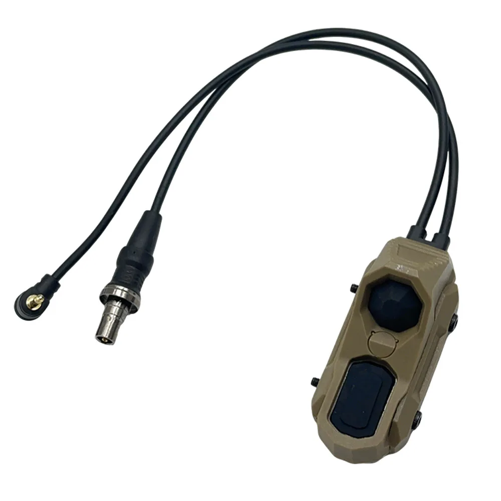 Tactical AXON Remote In-Line Dual Function Pressure Switch Flashlight PEQ NGAL Laser Pushbutton SF/2.5///Crane Plugs