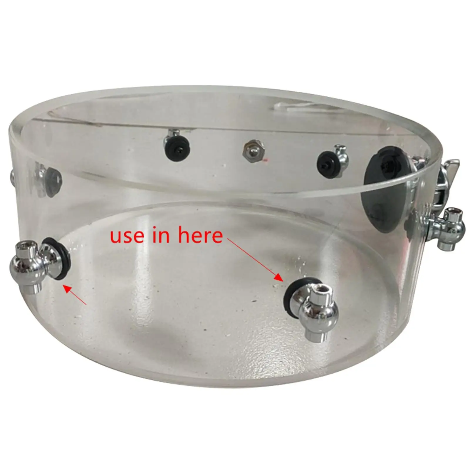 Snare Drum Lugs Lightweight Easy to Install with Washer and Screw Durable Parts Replacement Accessories Percussion Instrument