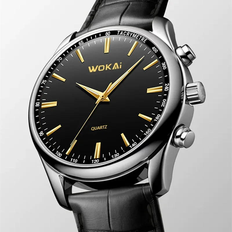 

Exquisite Men Watch Leisure Fashion Male Leather Quartz Wristwatch Men's Business Sport Lesuire Masculino Relogio Classic Clock