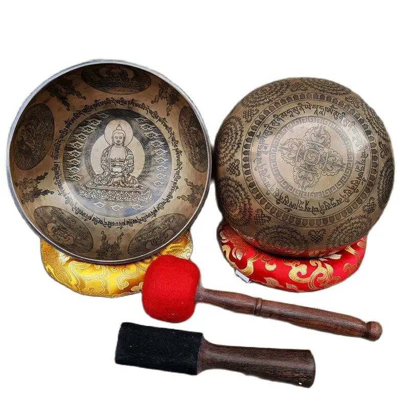 

20cm 22cm 24cm 26cm Nepal Handmade Singing Bowl Himalaya bowl Amitabha Buddha sound bowl Sound Healing