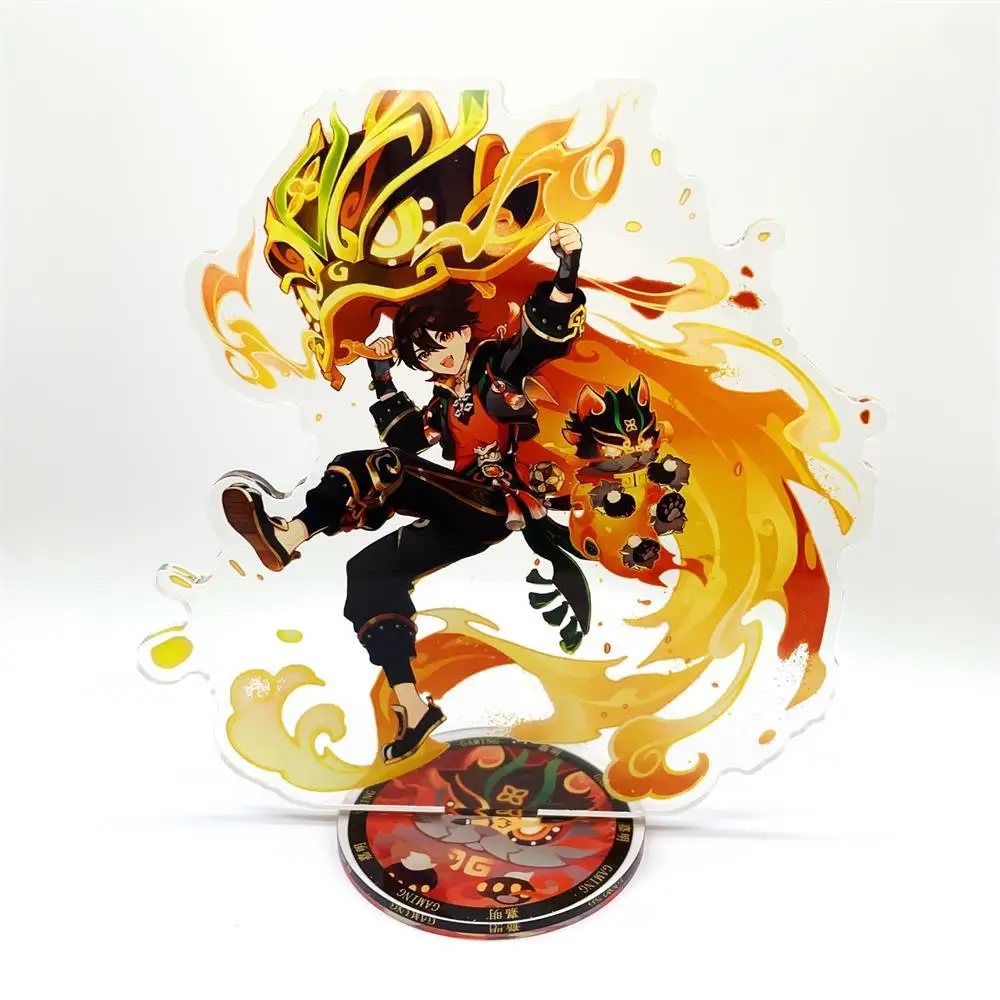 Anime Figure Acrylic Stand - Furina, Arlecchino, Xiao, Yae Miko, Yelan - Desk Decor & Fan Gift