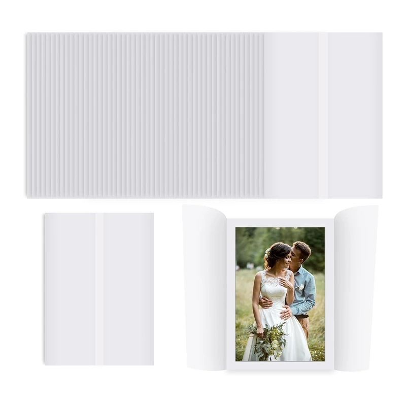 Mailing Envelopes 50 Sheets Pre-Folded Vellum Jackets For 5X7 Invitations
