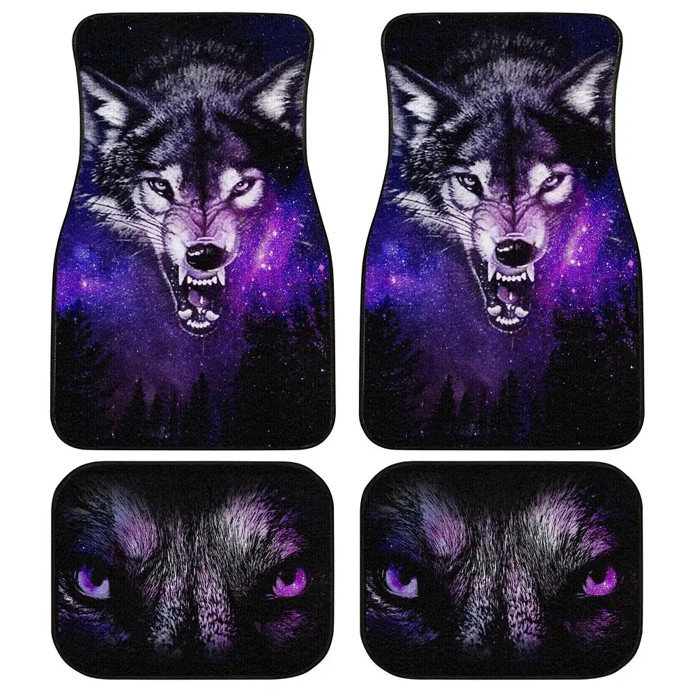 

Angry Wolf Car Floor Mats Custom Wolf Car Accessories