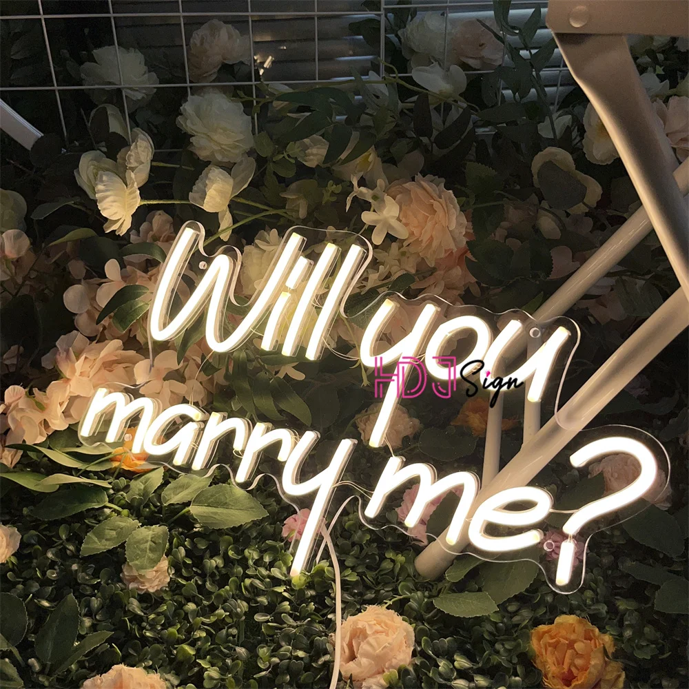 signe néon led pour décoration de mariage