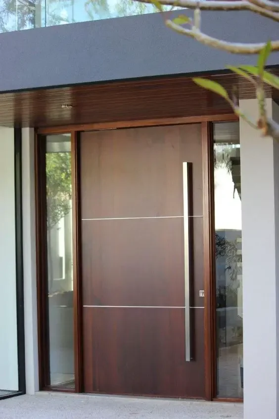 Sixinalu High-End Luxurious Front Door Tempered Glass Aluminium Entrance Doors Main Security Doors for Home Decoration