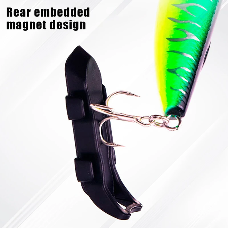 The magnetic function of this hooker ensures quick Rings Rod Pole Lure Bait Holder Fixed Lure Safety Keeping Fishing Hook Holder