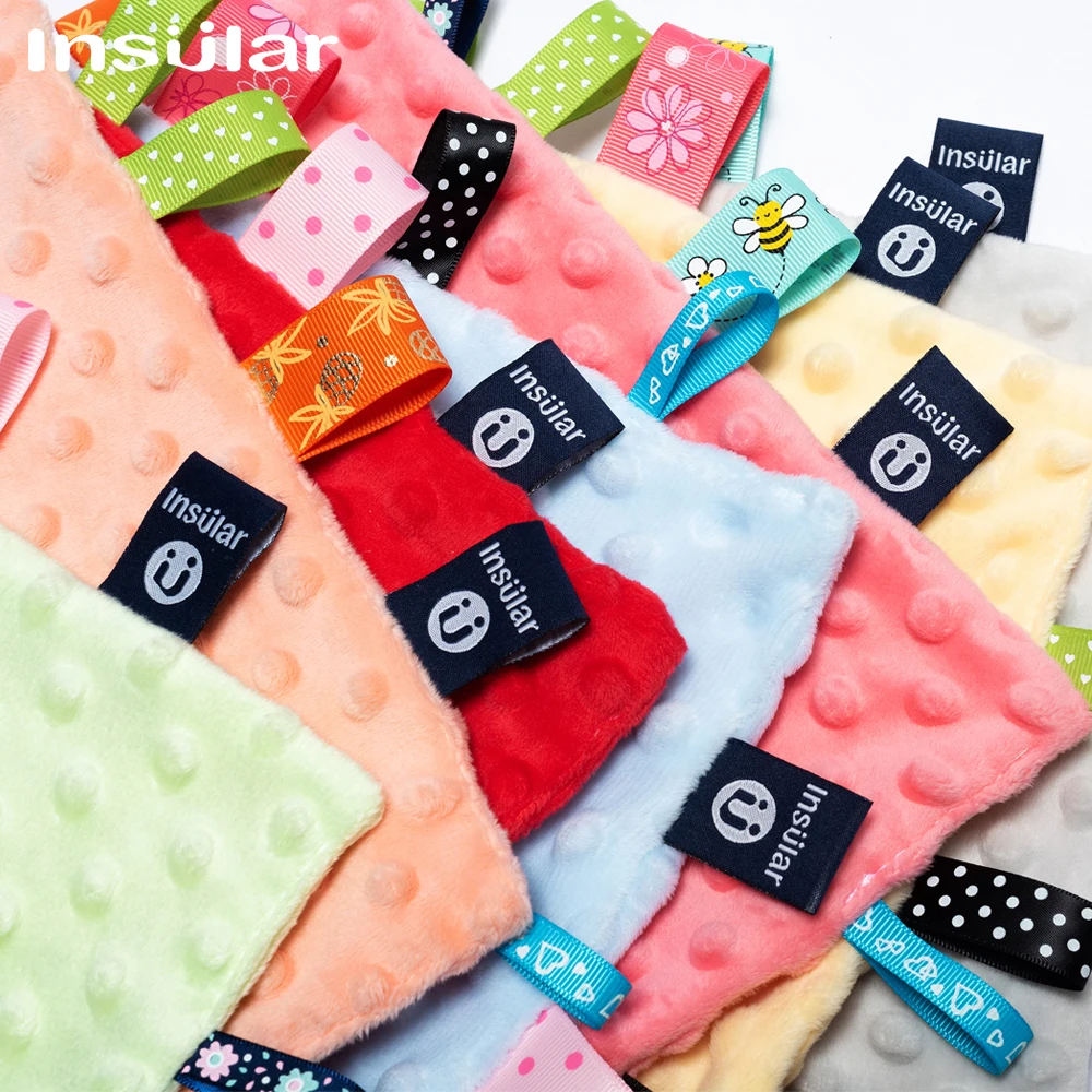 Newborn Baby Soothe Appease Towel Calm Wipes Kids Infant Towel Blanket Cute Soft Square Plush Toys Comforting Taggies Blanket