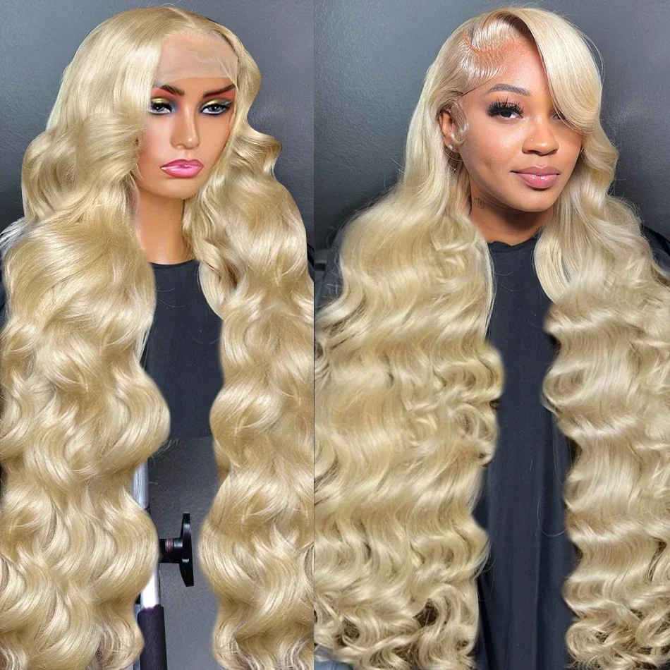 HD Transparent 613 Blonde Body 13x4 13x6 Lace Front Human Hair Wigs Brazilian Lace Frontal For Women PrePlucked HD Wig