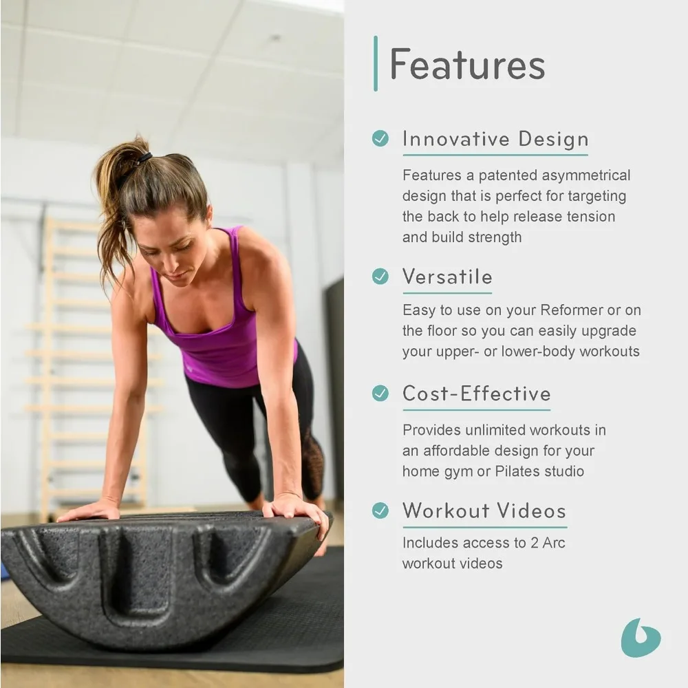 Pilates Arc, Step Barrel for Spine Exercises, Balance, Core Strengthening, and Stretching, Spine Corrector, Reformer Wedge 5