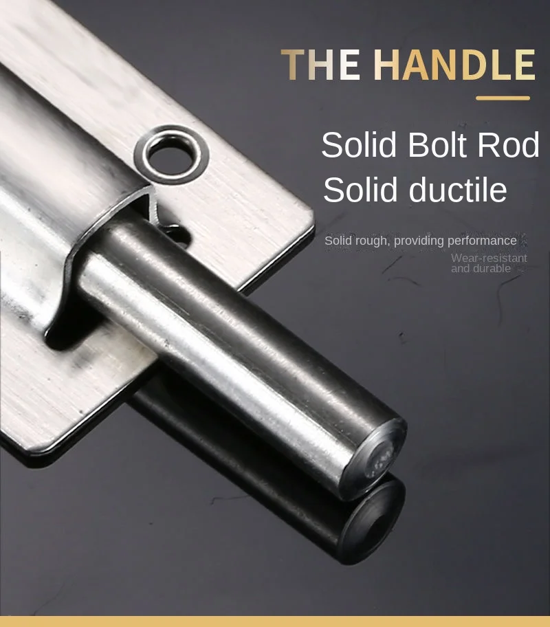 Description Picture 6 of itemLatch Home Safety Stainless Steel Door Bolt Lock Sliding Door Chain Lock Furniture