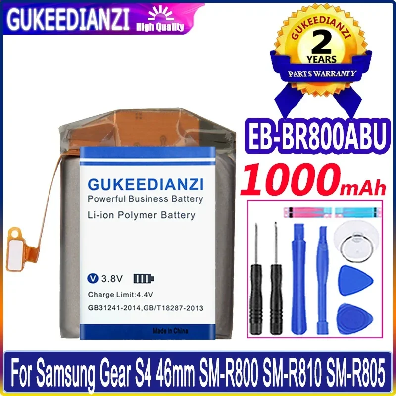 1000Mah Gukeedianzi Batteria Eb-Br170Abu Eb-Br810Abu Per Samsung Gear Buds Plus Ep-Qr170 Eb-Br170 S4 Watch 46Mm 42Mm Sm-R810