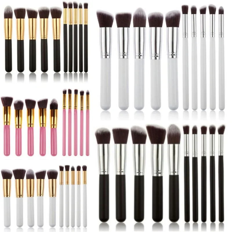 10-Piece Black Beauty Makeup Brush Set