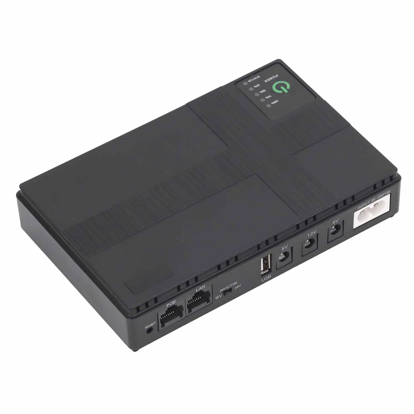 Uninterruptible Power Supply 5V 9V 12V 2A Multiple Protections 10400mAh POE 15V 24V 1A Mini UPS 85-265V High Safety for Camera