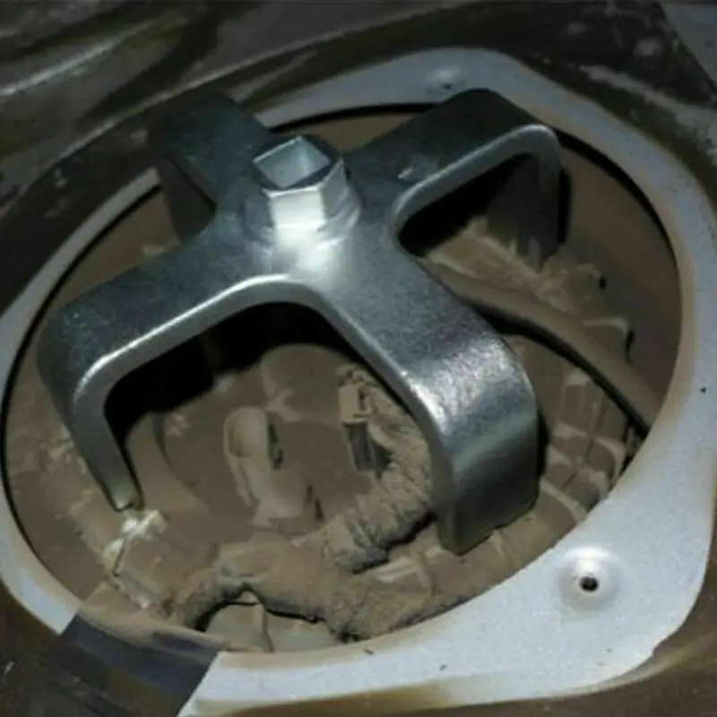 Iegefirm Outil De DéMontage Du Couvercle Du RéServoir De Carburant De Voiture - DéMontage Pompe Du RéServoir De Carburant D'Outils De DéMontage De Clé De Pompe à Essence à 3 Mâchoires