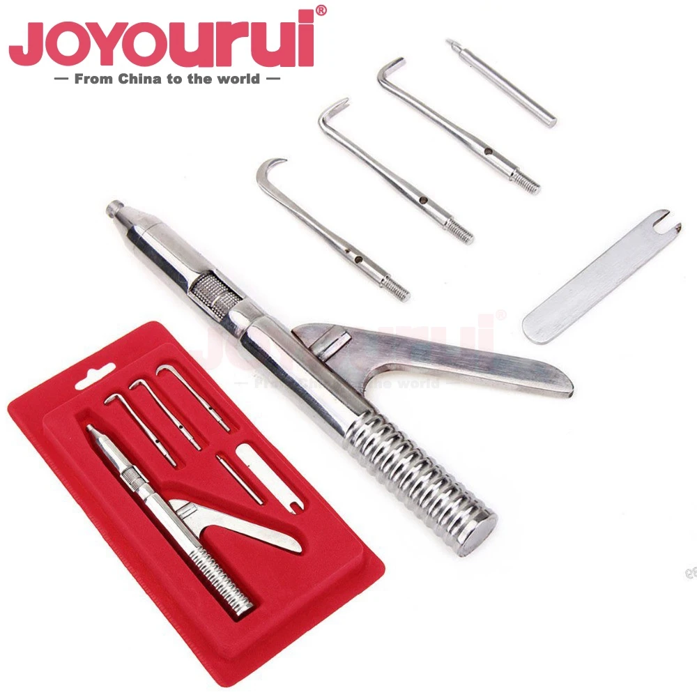 

1 Set Dentistry Automatic Singlehanded Crown Remover Gun Stainless Steel Dental Surgical Instrument Tools with 3 Working Tip