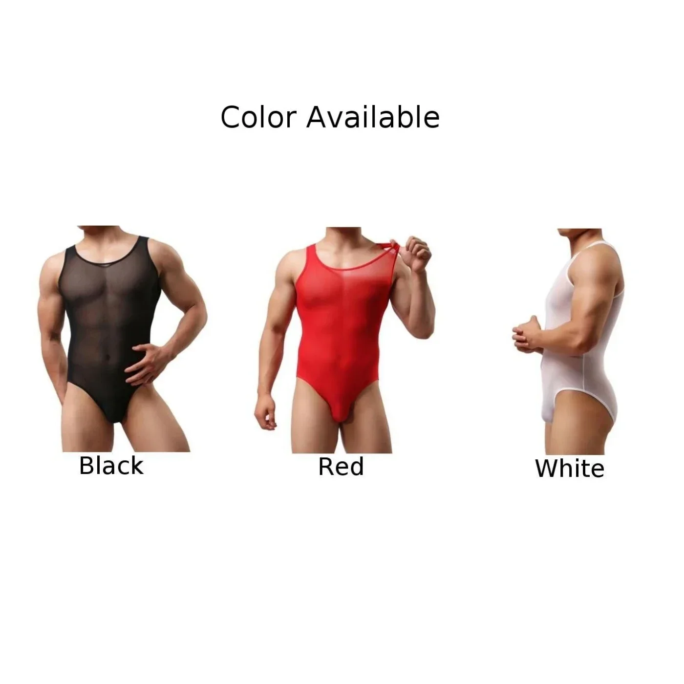 Bodysuit Men Portable Sheer Singlet Spandex Stylish Underwear Useful Wrestling 1pcs Bulge Pouch Jockstrap