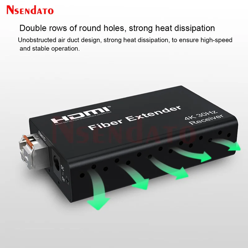 HDMI Extender 20Km 4K 30Hz over LC Fiber Optical Cable HDMI Fiber Video Transmitter Receiver With Audio For PC TV HDCP