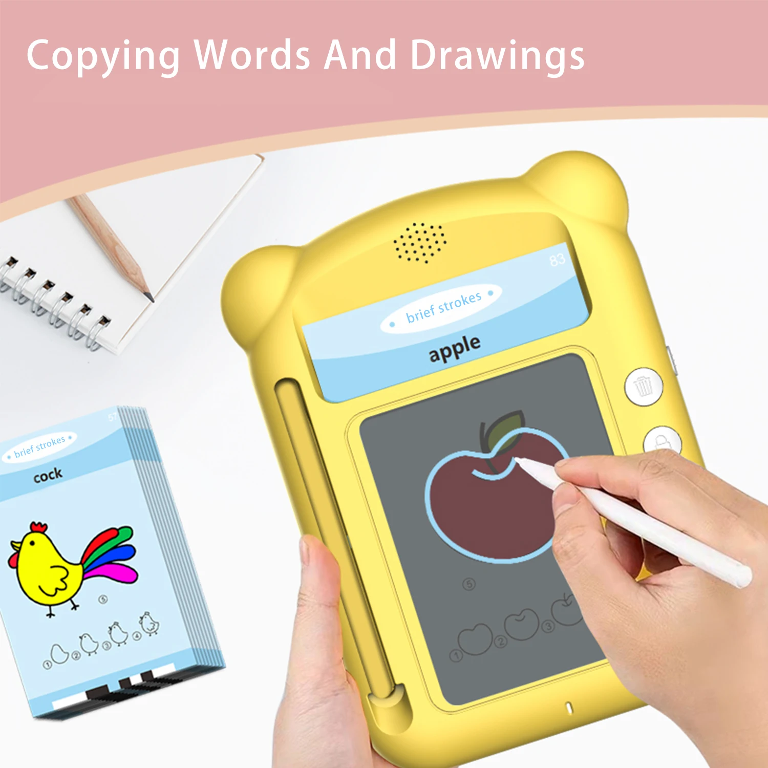 Smart English Learning Machine, Sight Words Talking Flash Cards,  Children's Drawing  Pronunciation Early Educational Toy 6