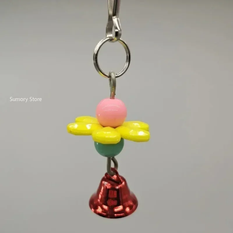 1PC Parrot Toys Suspension Hanging Bridge Chain Pet Bird Random Color Parrot Chew Toy Bird Cage Toy for Parrots Cage Accessrioes
