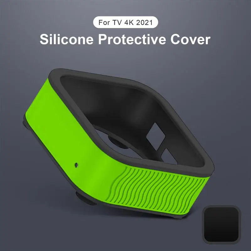 Protective Case For A pple TV 4K 6th Gen Anti-Slip Shock Proof Silicone Sleeve Set-top Box TV Box Waterproof Cover Elegantly