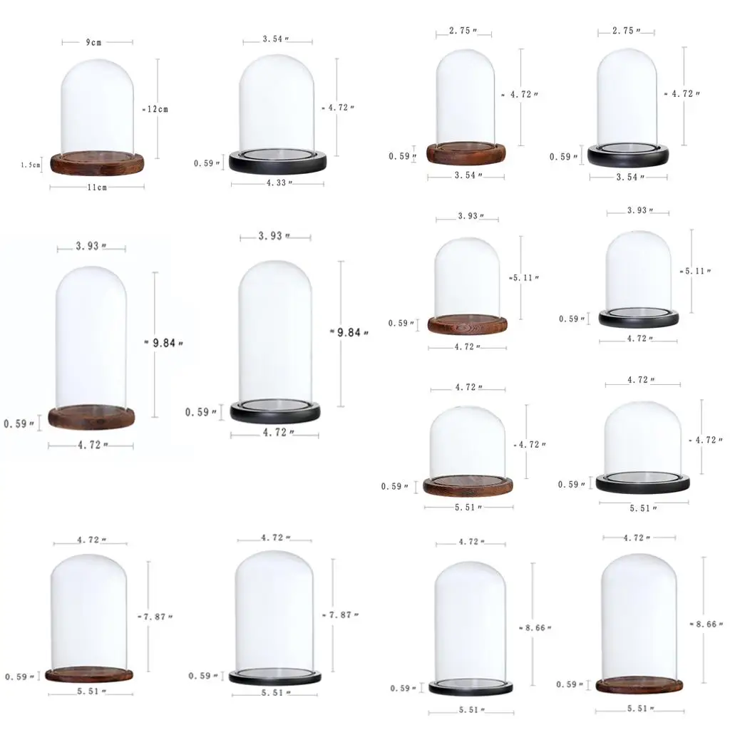 Elegant Glass Display Dome with Base for DIY Home Decor and Pinterest-Inspired Room Ideas