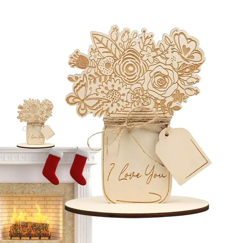 

Деревянная Цветочная открытка, Цветочная открытка для мамы на день рождения, деревенский стиль «сделай сам», деревянное ремесло на годовщину, Рождество, день рождения мамы, День святого Валентина