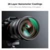 K&F Concept 67mm Gold Streak 2mm Filter 77mm 82mm Science Fiction Special Effect Filter NANO-X 49mm 52mm 55mm 58mm 62mm 72mm 5