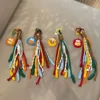 Keychain mouth colorful cute sausage backpack funny ins style student couple backpack hanging chain decoration 6