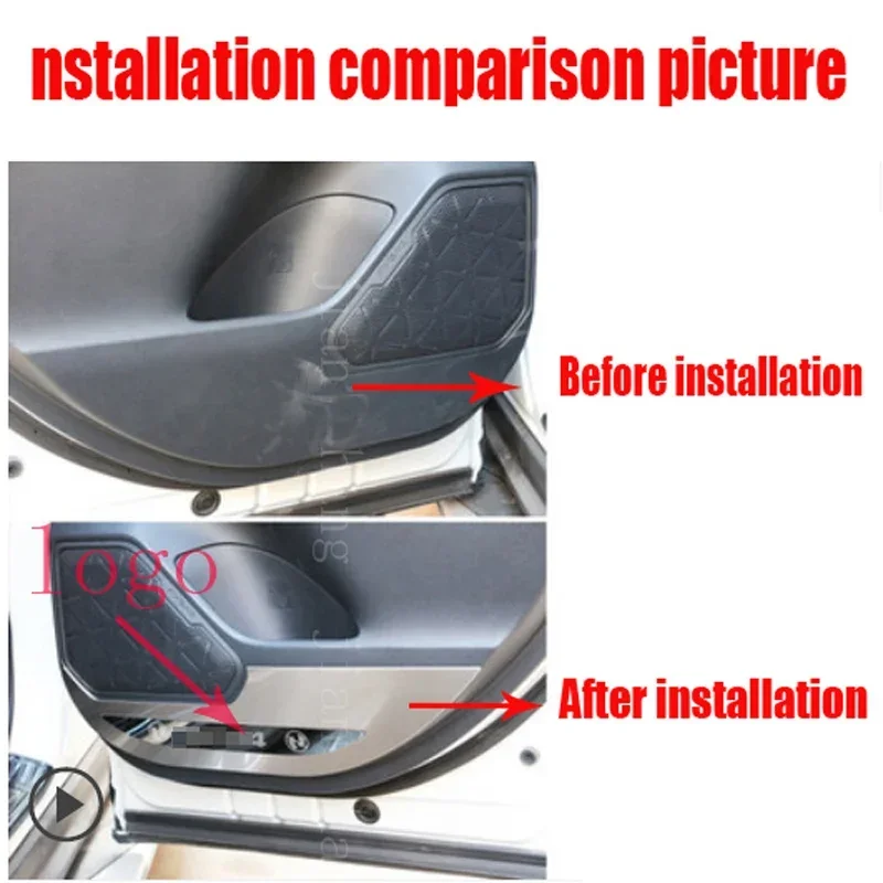 Toyota XA50 RAV4 door anti-kick pad RAV4 stainless steel side door protection anti-scratch pad 2014- auto parts