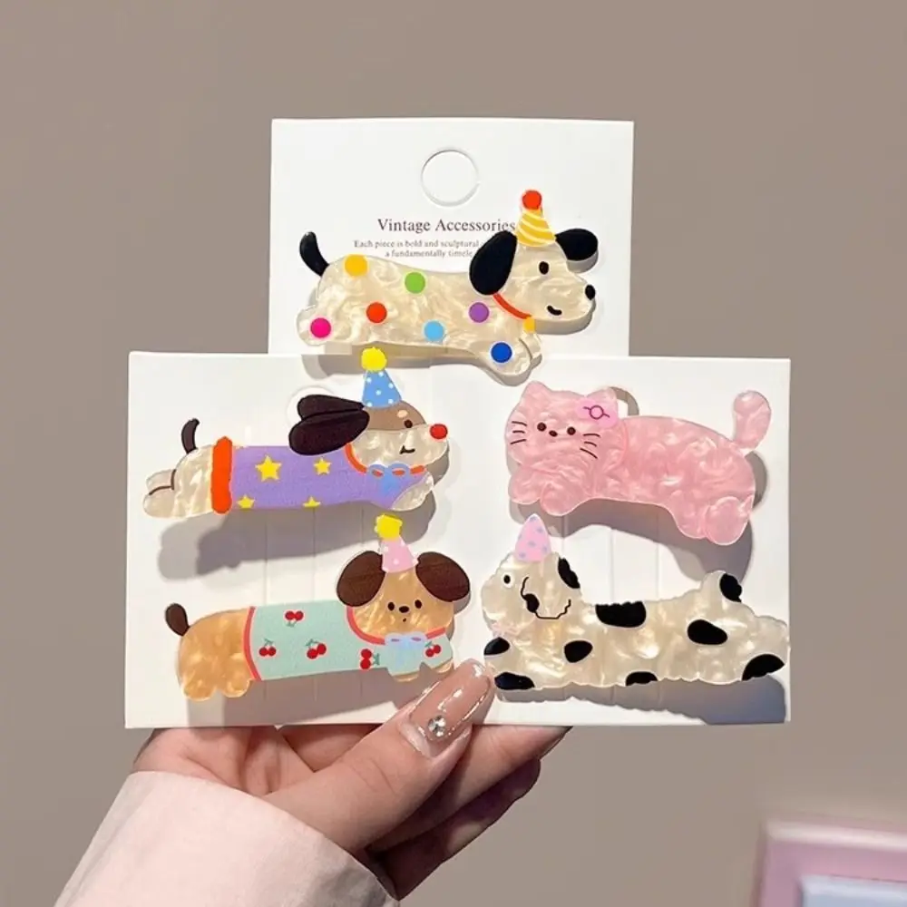 Acrylic Multicolor Hair Clip Y2K Duckbilled Hair Accessories