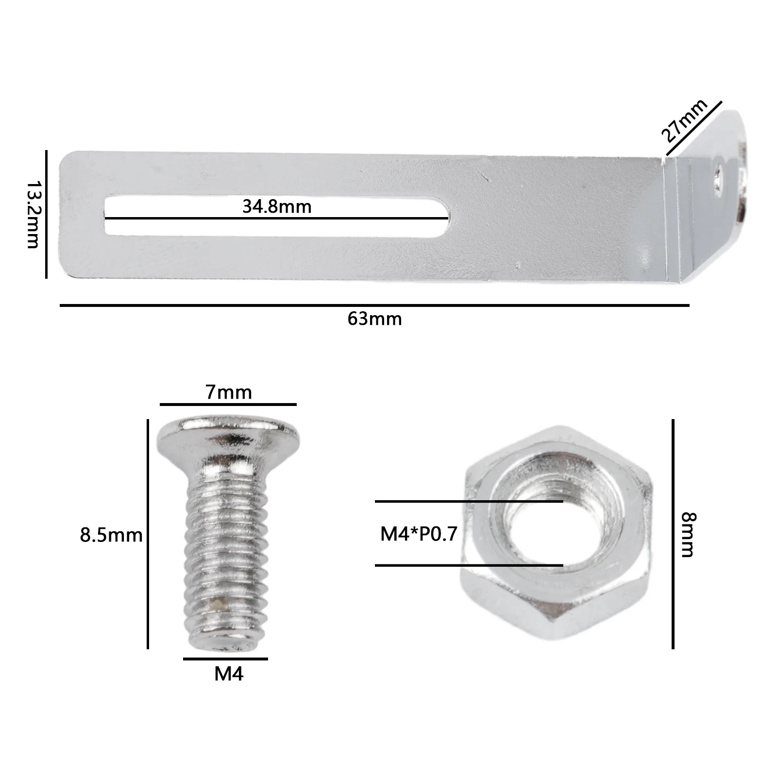 

Chrome Golden Pickguard Bracket Screws Nut Pickguard Replacing Support Upgrading With Existing Guitar Hardware