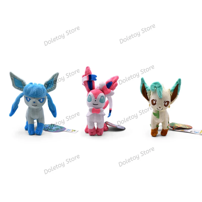 Pokemon Plush Eevee Coleção Brinquedos, Eevee Evolução Umbreon Vaporeon  Sylveon Leafeon Espeon Brinquedos, 10 pcs por lote - AliExpress