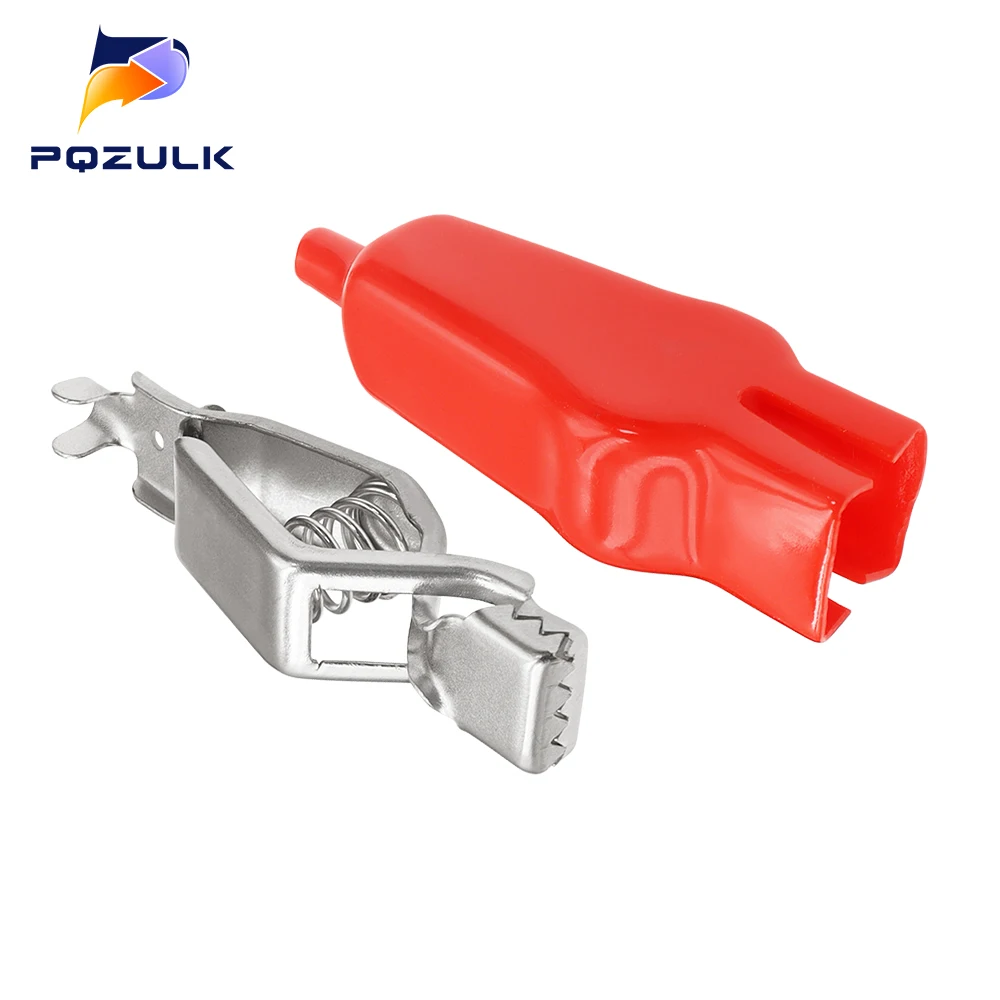 Alligator Clips Electric Test Clamp Test Clip Test Leads Electrical Clamp 1PCS Sheathed