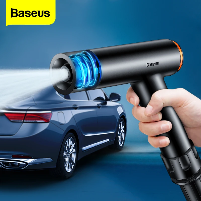 Baseus Auto Waterpistool Hogedrukreiniger Wassen Sproeikop Met Slang Hand Gun Voor Huis Tuin Car Cleaning accessoires| | - AliExpress