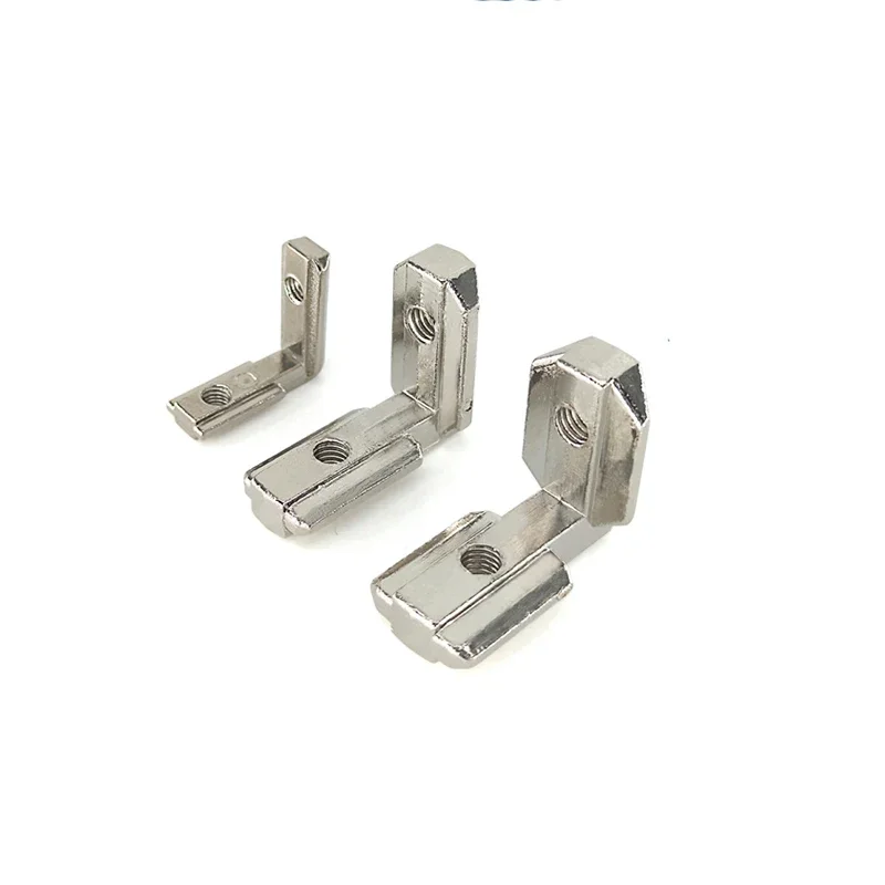 

1/10pcs T Slot L-Shape Aluminum Profile Interior Corner Joint Bracket Fastener EU Standard for 2020 3030 4040 4545 with Screws