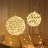 ﻿﻿7.87" Outdoor Balls Globe Lights Hanging Tree Garden Sphere Lights with Plug 46LED for Party Wedding Yard Porch Patio Decors 2