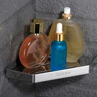 Corner Shelf Stainless Steel Shower Caddy Anti-Rust Corner Storage Shower Organizer Wall Mount For Kitchen Bathroom 2