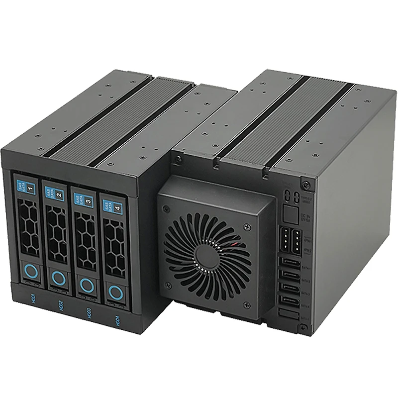 Hot Swap Hard Disk Cage Mobile 3.5 Sata Ssd Hdd Rack Gabinete de Dados Armazenamento para 5.25 Posição da Unidade Óptica Bay - Imagem 2
