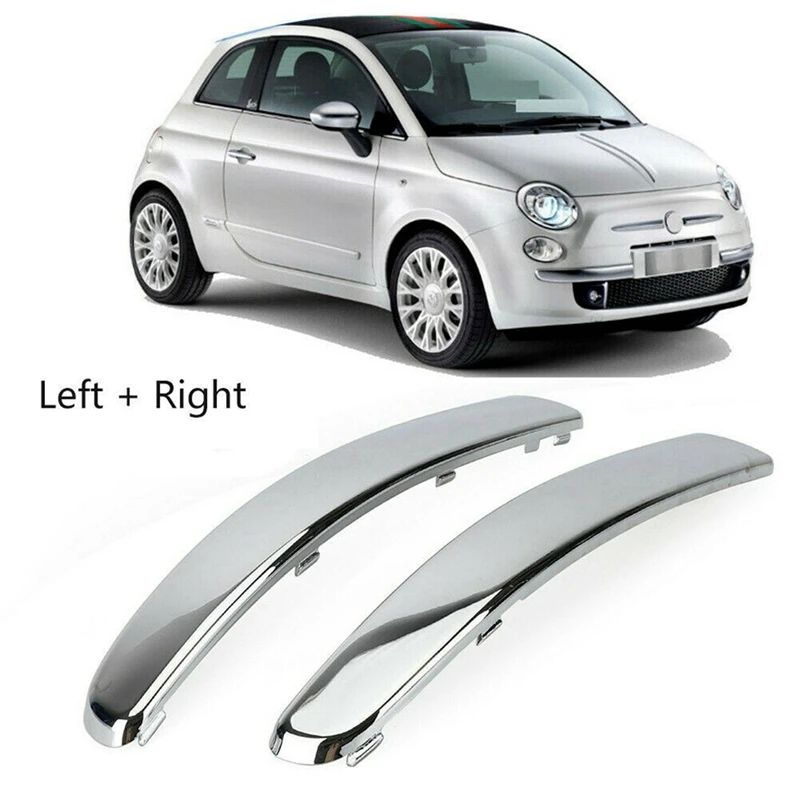 NEW GENUINE FIAT 500 500C 20072015 FRONT BUMPER LEFT RIGHT CHROM