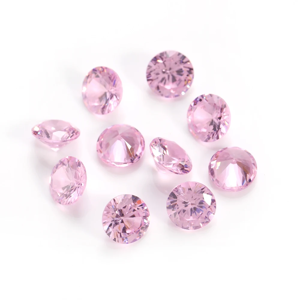 4-10mm 라운드 지르코니아 비즈 라인 석 Pointback 쥬얼리 부품 만들기 DIY 크리스탈 Strass 반지 귀걸이 장식 보석 돌