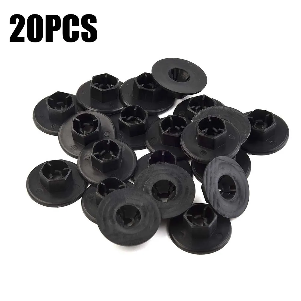 

Liner Parts Mud Guard Nut 20PCS Bolt-On Clip-On Nut Washer OE:84145-26000 Screw-On Plastic For Kia For Hyundai