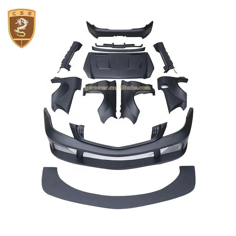 Protezione Del Cofano Dell'Auto Personalizzata Per Mercedes Bens Sl Kit Carrozzeria Serie Nera Paraurti Anteriore Gonna Laterale Paraurti Posteriore