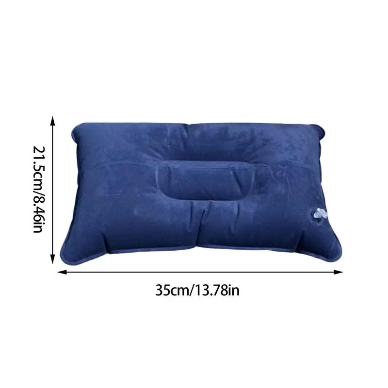 Portable Inflatable Pillow Outdoor Camping Pillows Air Inflatable Neck Pillows Folding Rest Pillow Travel Back Relaxing Tool