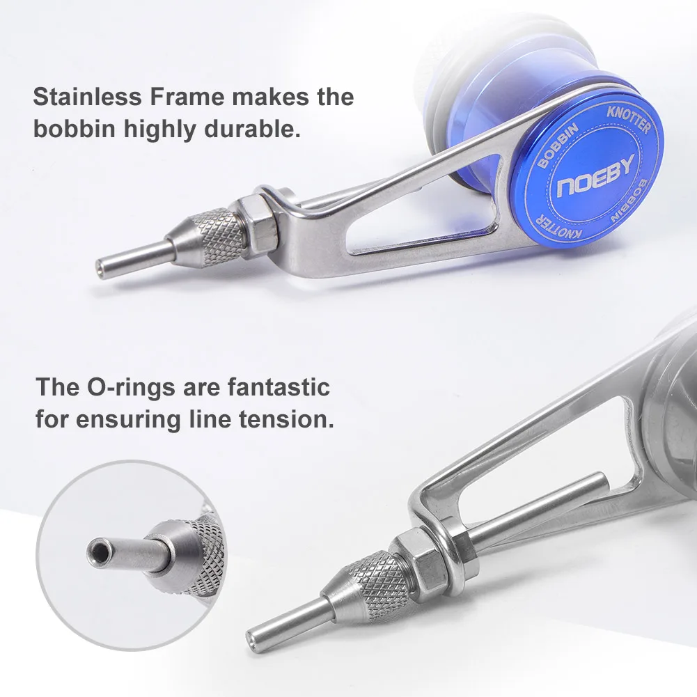 Noeby Fishing Bobbin Knot Accessories Fishing Line PR Knotter Tool Knot Winder Machine Tackle Goods For