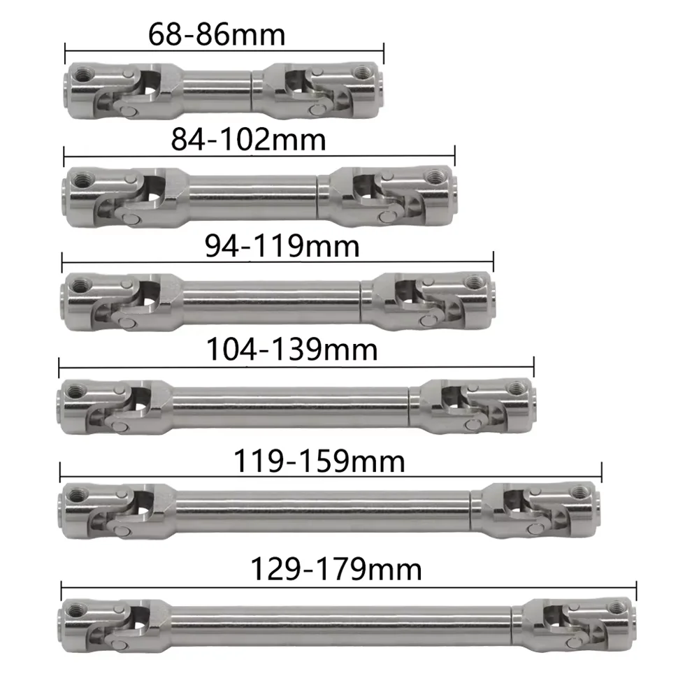 Metall interne Spline Universal Joint Antriebswelle für 1/10 RC Crawler TRX4/SCX10/Gladiator/TF2/D90/YK4082/104311 – Upgrade-Teile